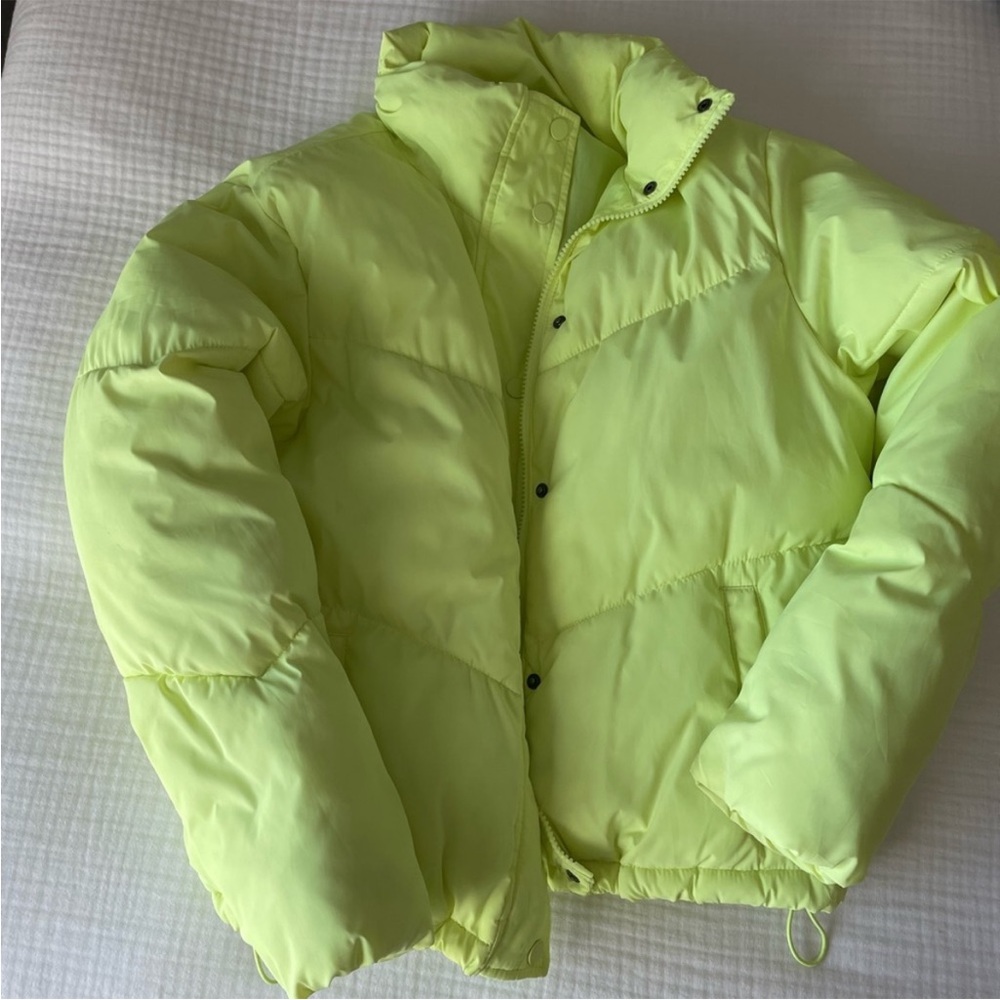 Lime green puffer from Target size XS